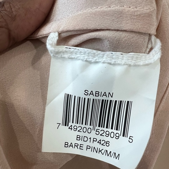 NWT! BCBG Maxazria Bare Pink 100% Silk Flowy Top Sabina Women’s Size M $248 - Picture 16 of 16